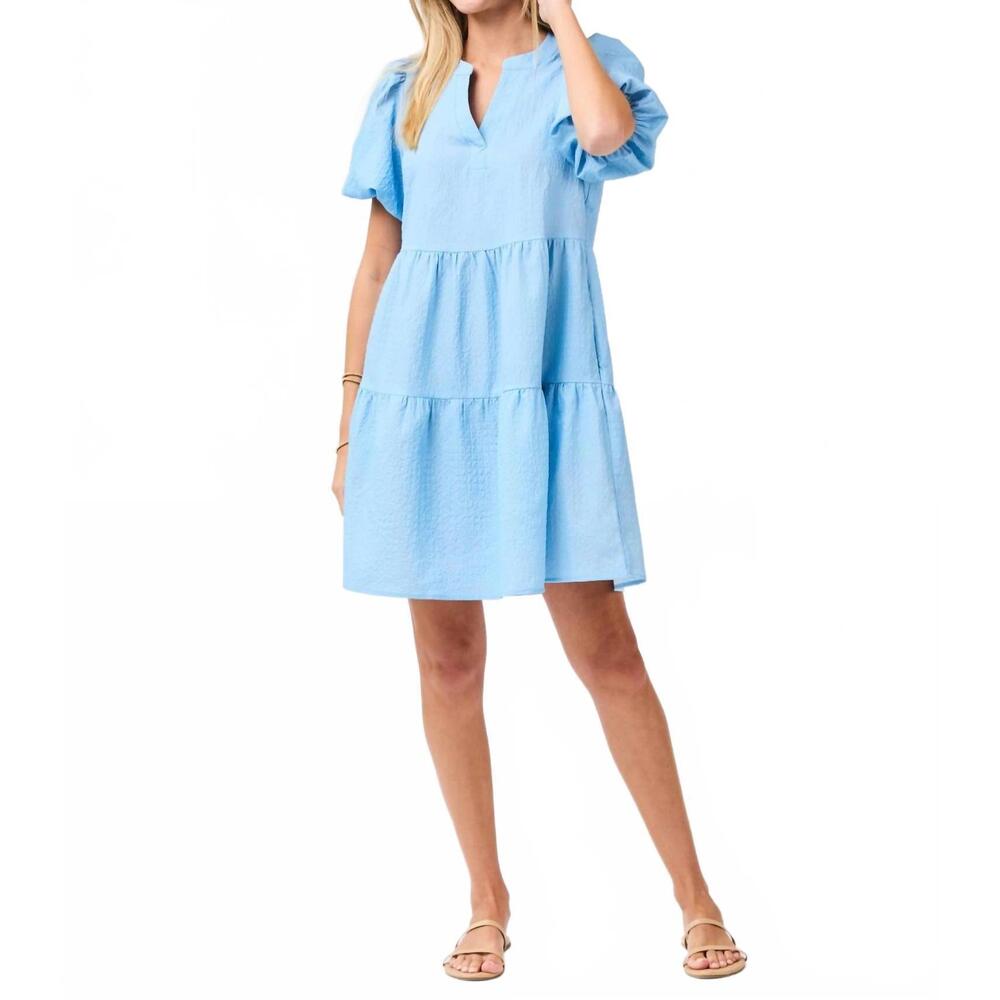 NEW MARY SQUARE kinsley knee length dress in light blue